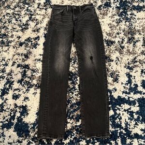 American Eagle Outfitters Men's Dark Gray/Black Slim Straight Jeans • 28 x 32